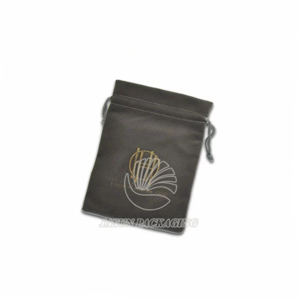 Custom wholesale velvet packing bags with gold screen printing for jewellery and gift holder velvet pouch