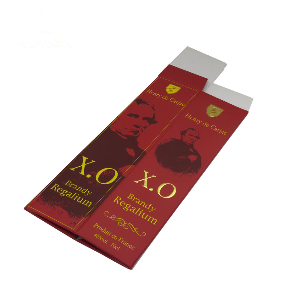 High Quality Red Folded Gift Packaging 700ml