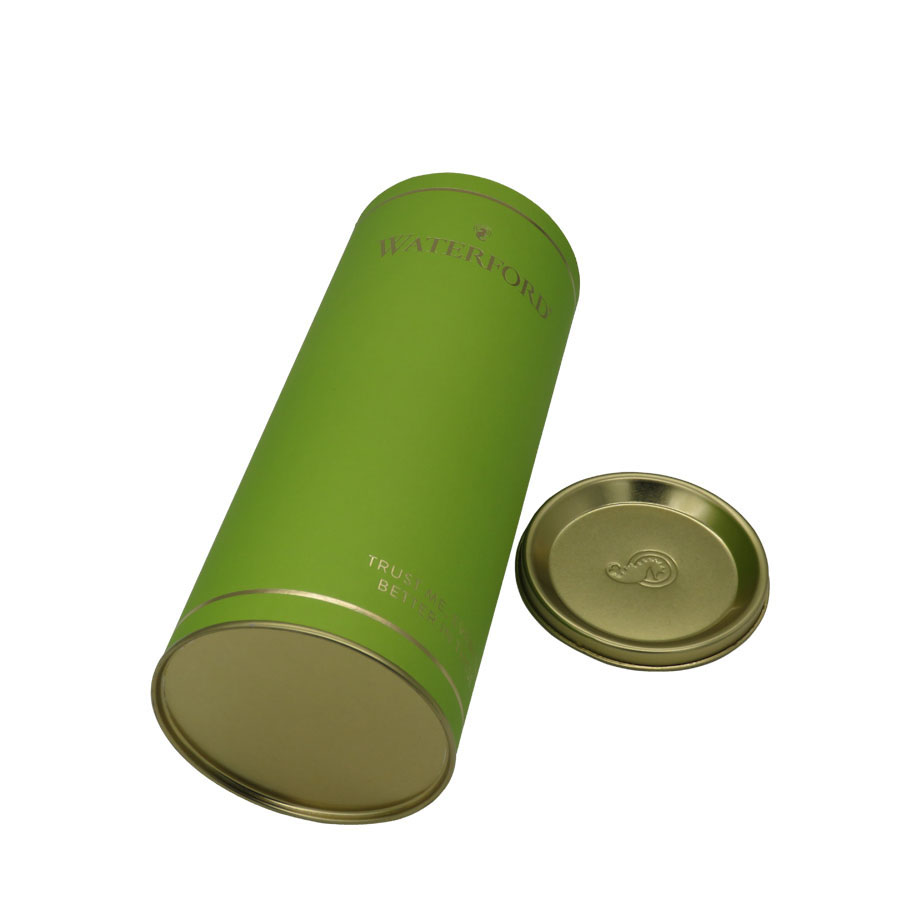 Custom printed paper tube wine box round