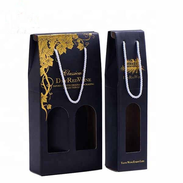 Custom Printed 2 Bottle Luxury Gift Paper