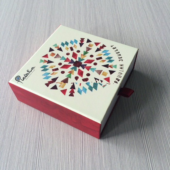 Drawer Box With Red Ribbon Handle
