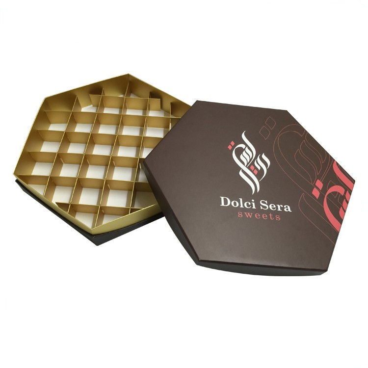 Elegant Luxury Larger Cardboard Chocolate Box Paper