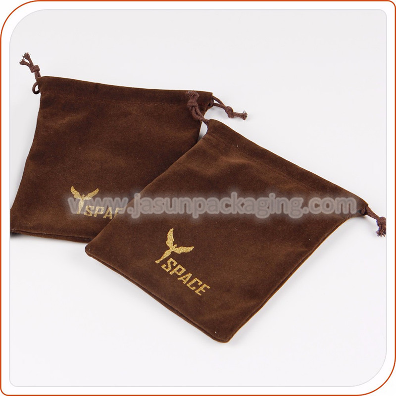 custom velvet jewelry drawstring pouch bag wholesale title=