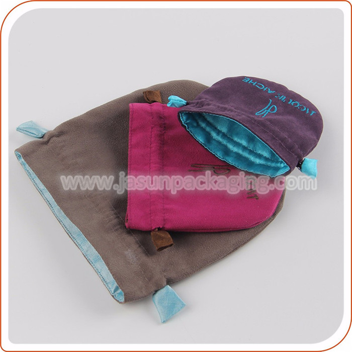 Fashion design round velvet gift bags with title=